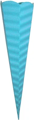 Produktbild von Schultüten Zuschnitt 3D hellblau