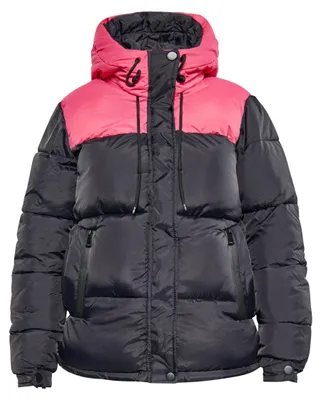 Produktbild von Jika damen wattierte steppjacke - schwarz rosa, M