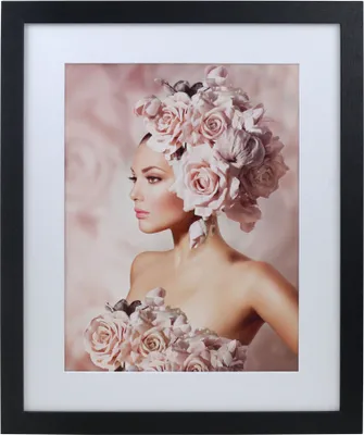 Produktbild von Bilderrahmen Holz Rahmen Plexi Acryl Collage Wanddeko Poster quadratisch S215 - Farbe: Schwarz | Format: 40x50