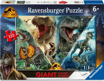 Produktbild von Ravensburger Kinderpuzzle - Urzeitliche Raubtiere - 125 T