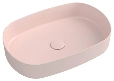Produktbild von Isvea INFINITY OVAL Aufsatzwaschbecken, 55x36cm, Rosa Salmon