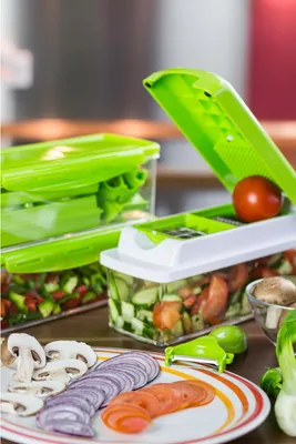 Produktbild von Nicer Dicer Plus | Set 18-tlg. : Saphirblau