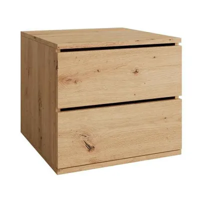 Image de Insert pour tiroir SMART en chêne artisan, 45x40x45 cm, accessoire pour armoire, commode avec 2 tiroirs, organisateur et espace de rangement supplémentaire