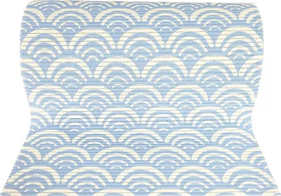 Produktbild von Weichschaummatte Bad 65x100 cm - Wellen - Badematte aus weichem, atmungsaktivem PVC - Antirutschmatte Bad für Innen- und Außenbereiche - Badteppich Weichschaum mit sicherem Halt auch bei Nässe