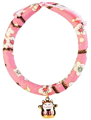 Productafbeelding van Halsband voor katten, met bloemenprint, verstelbaar, 1 stuk, voor huisdieren