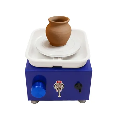 Zdjęcie produktu dla Elektryczne koło garncarskie 10cm Mini maszyna do kół ceramicznych Maszyna do kół ceramicznych Tarcza obrotowa 2000 obr