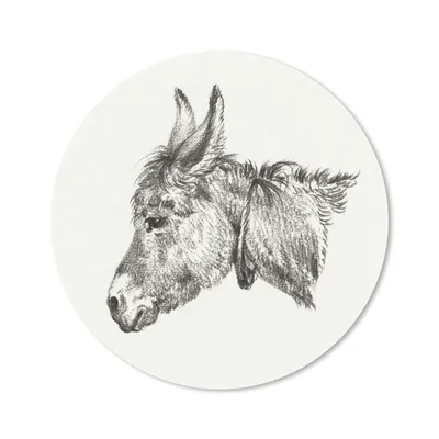 Produktbild von MuchoWow® Mauspad Mousepad Kopf einer Staffelei, nach links - Gemälde von Jean Bernard 30x30 cm - Mousepads - Maus Mat - Pad - Mausunterlage - Tischunterlage - Schreibtischmatten