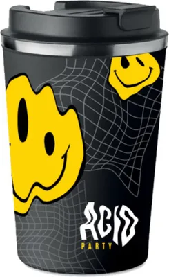 Obrázok produktu pre Prémiový termohrnček s potlačou ACID PARTY EMOTICON SMILE 350ml KT_099