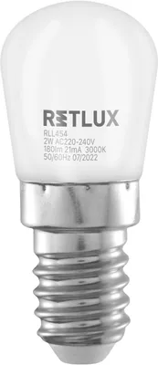 Obrázek produktu pro RETLUX RLL 454 LED žárovka do lednice 2W, světelný tok 180lm, klasická objímka E14, 7500 spínacích cyklů, životnost 25 000 hodin