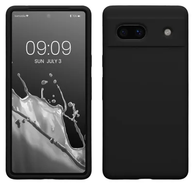 Produktbild von kwmobile Handyhülle für Google Pixel 7a Hülle, für Pixel 7a Case - Hülle Silikon - kabelloses Laden - Schwarz