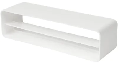 Obrázek produktu pro Obdélníková spojka pro ventilační potrubí s zpětnou klapkou, rozměry 220 x 55 mm