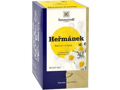 Obrázek produktu pro Sonnentor 02213, Bylinkový čaj, 14,4 g, Heřmánek, 0,18 g, 18 kusů, Papírová krabice