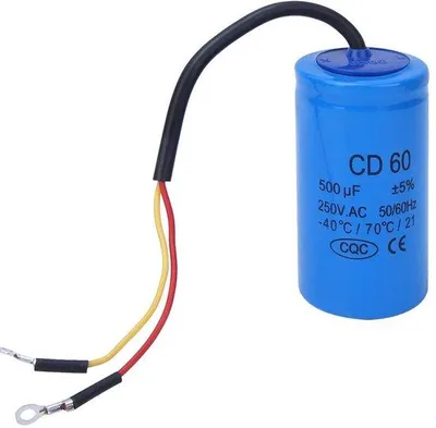 Produktbild von Trockenkondensator 500uf - 40/70°C - für Wasser- und Luftkompressoren