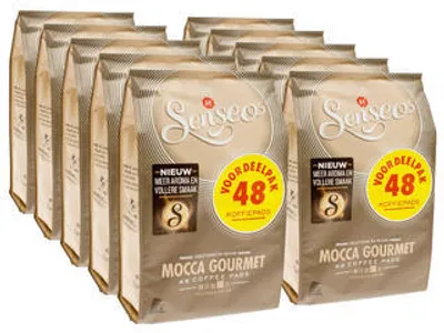 Produktbild von Senseo Kaffeepads Mocca Gourment, neues Design, 10er Pack, 10 x 48 Pads