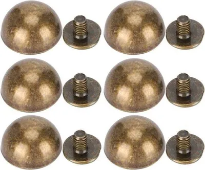 Obrázok produktu pre 12 mm bronzové ozdobné kožené skrutky