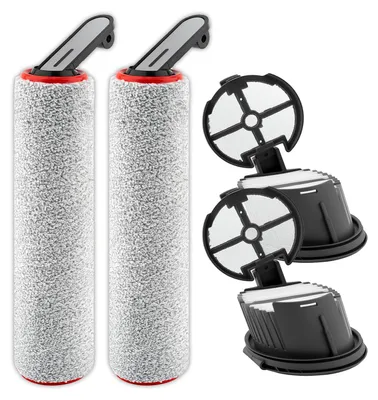 Ersatz-Rollbürsten & HEPA-Filter für H14 Pro, 4 Stück
