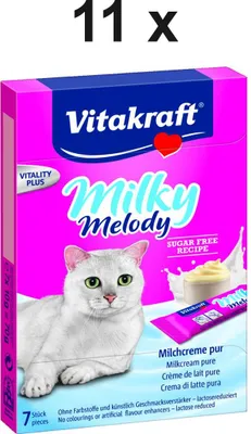 Produktbild von Vitakraft Katzensnack Milky Melody Pur - 11 x 70g