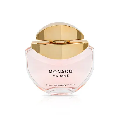 A bottle of perfume on a white background.