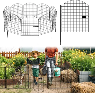 Obrázok produktu pre Izrielar 5X Plot k jazeru Kovový plot Plotové prvky Podoblík Záhradný plot Záhradná brána Plotový oblúk Čierny