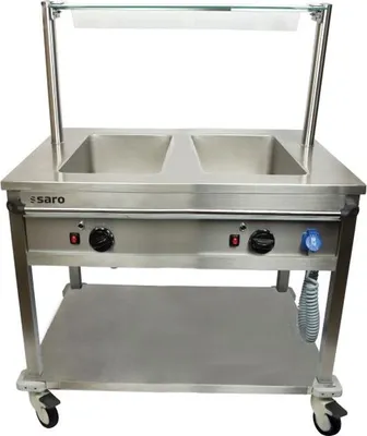 Produktbild von Bain Marie Wagen BT-2 für 2x 1/1 GN, 30-90°C, B 904 x T 704 x H 850 mm
