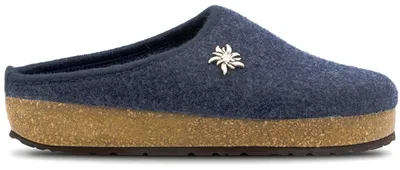 Produktbild von Löwenweiss Chalet Damen Filz-Pantoffel aus Schurwolle Jeans Denim, W830F-905