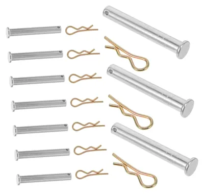 Produktbild von 10 Stück Gerüst-Sicherungsstifte aus Q235 Stahl mit Clip-Halterung zur sicheren Befestigung von Gerüstmaterial für Bau und Reparatur