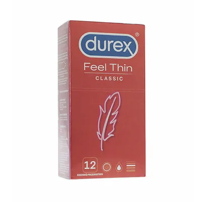 Produktbild von Durex Feel Thin Klassisch kondomy 12 ks