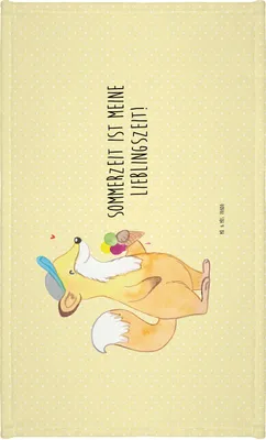 Produktbild von Mr. & Mrs. Panda Handtuch Sommer Freude - Gelb Pastell - Geschenk, Flauschtuch, Sommerferien, Strand, Motive, Summer Feelings, gesichtshandtuch, 50x100, frottierhandtuch