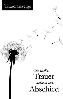 Produktbild von Trauer  Beileid  Kondolenz - 5 Traueranzeigen im Format 11,5 x 17