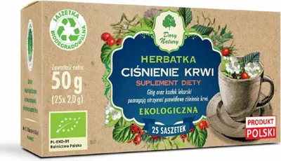 HERBATKA CIŚNIENIE KRWI BIO (25 x 2 g) 50 g - DARY NATURY