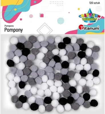 Produktbild von Pompony poliestrowe 10mm mix 120szt