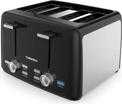 Produktbild von 4-Scheiben-Toaster mit 120×120 Schlitzen, 1600 W, Abbruch/Auftauen/Aufwärmen