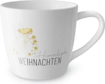 Produktbild von weihnachtlicher Maxibecher Love Xmas Engel für 400ml Geschenk für Dich