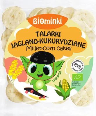TALARKI JAGLANO-KUKURYDZIANE BIO 55 g - BIOMINKI