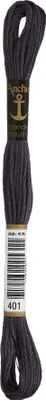 Produktbild von Anchor Sticktwist 4635000-00401 anthrazit Stickgarn, 100 % Baumwolle