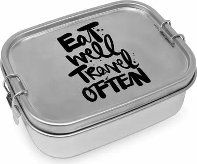 Obrázok produktu pre PPD Eat well Oceľový box na obed, box na obed, box na desiatu, nerezová oceľ, 900 ml, 604283