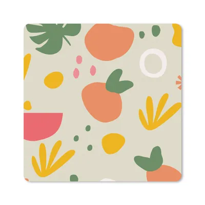 Produktbild von MuchoWow® Mauspad Mousepad Obst - Sommer - Design 20x20 cm - Mousepads - Maus Mat - Pad - Mausunterlage - Desk Mat - Bureauartikeln