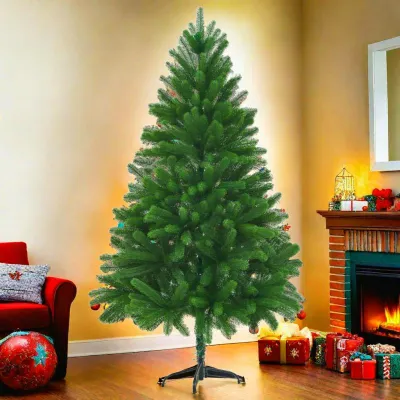 Produktbild von Kunsttannenbaum, natürliches Nadeldesign, mit Baumkleid und Aufbewahrungsbeutel, 180 cm