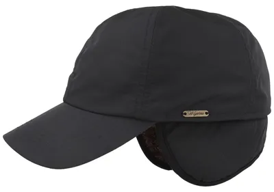 Wigéns einfarbige Baseballcap mit Ohrenschutz in blau