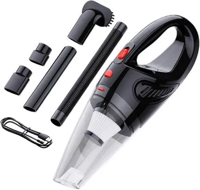 Immagine prodotto di Aspirapolvere portatile da 12 V, 120 W, per aspirazione a secco, nero, per auto