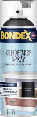 Produktbild von Bondex Kreidefarbe Spray 400 ml mystisches Schwarz