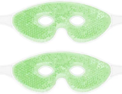 Gel-Augenmaske Wiederverwendbar – Für Kälte- & Wärmetherapie, Verstellbar, Lindert Schwellungen & Müdigkeit (violett)