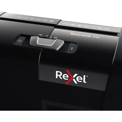 Produktbild von Rexel Secure X8, Kreuzschreddern, 4 x 40 mm, 14 l, 125 Blätter, 68 dB, 8 Blätter
