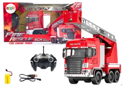 Produktbild von Feuerwehrauto mit R/C-Ausleger-Sprühlichtern