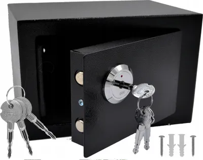 Produktbild von Tresor für Zuhause Elektro Safe Dokumententresor Geldschrank Wandtresor Wandsafe mit digitalem Schloss und Schlitz Schwarz Schranktresor