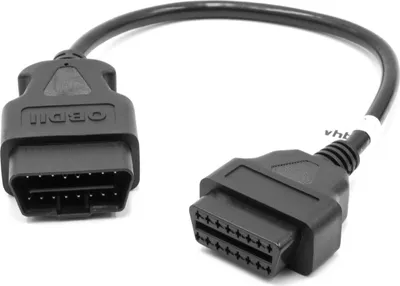 Produktbild von vhbw OBD2 Verlängerungskabel 16Pin (w) auf 16Pin (m) für Auto, KFZ - 0,3 m