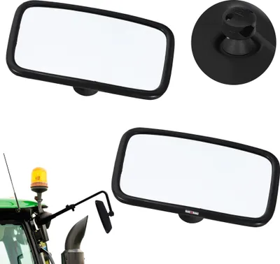 Produktbild von KOTARBAU® Traktor Spiegel mit Halterung Universal 25 x 16,5 cm PVC 2 Stück Traktor Außenspiegel Uni Spiegel Landmaschinen Landwirtschaft