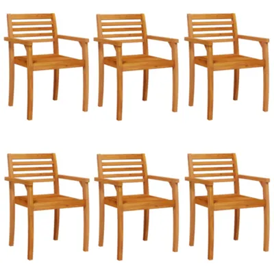 Immagine prodotto di Sedie da Giardino 6 pz 59x55x85 cm Legno Massello di Acacia