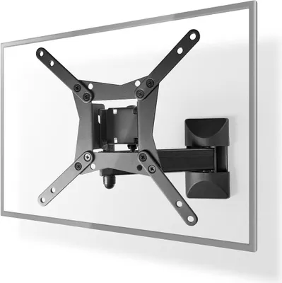 Produktbild von Nedis Vollbewegliche-TV-Wandhalterung - 10 - 32 " - maximal unterstützes Bildschirmgewicht: 30 kg - kippbar - drehbar - Minimaler Wandabstand: 68 mm - Maximaler Wandabstand: 370 mm - 3 Drehpunkt(e)