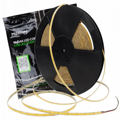 Obrázek produktu pro LED páska COB, venkovní použití, 12V, 480 LED/m, 9W/m, 3000K (teplá bílá), 945 lm/m, 20 metrů